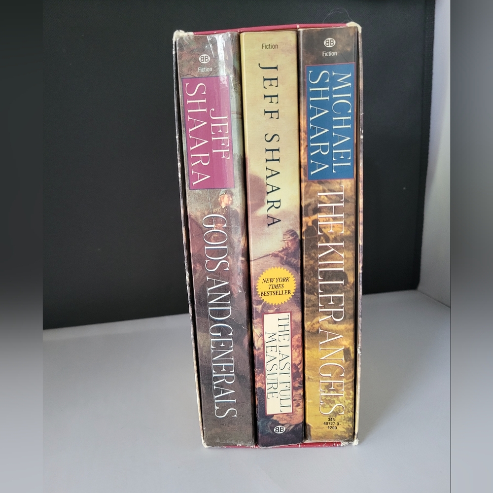 The Civil War Trilogy Box Set Shaara & Shaara Gods Angels Measure Used Good Cond